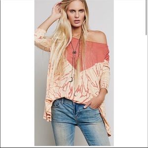 Free People Tie-dye Blouse (large)